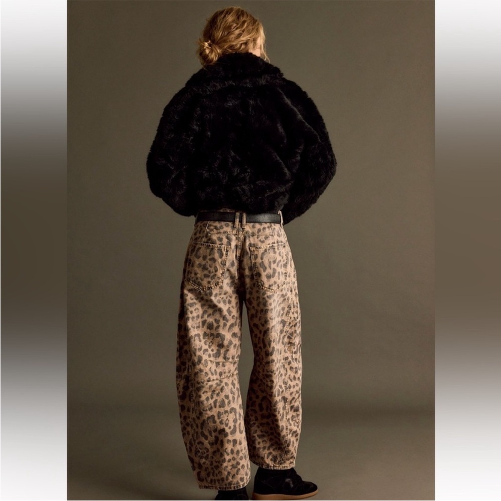 We The Free Good Luck Barrel Cheetah jeans